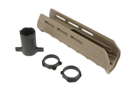 The Mossberg 590a1 Magpul forend comes with the installation hardware